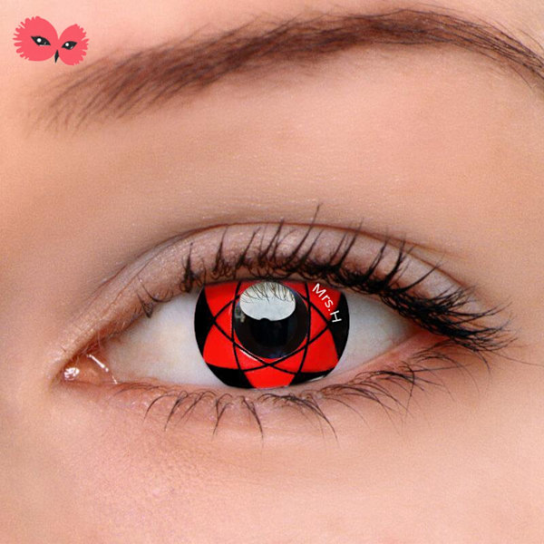 Halloween Unisex 0 Grader Färgade Läskiga Kontaktlinser Årlig Användning 14.5mm