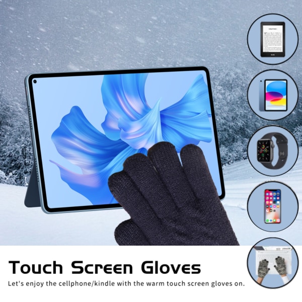 Dame Vinter Touch screen Magic handsker Dame tyk varm