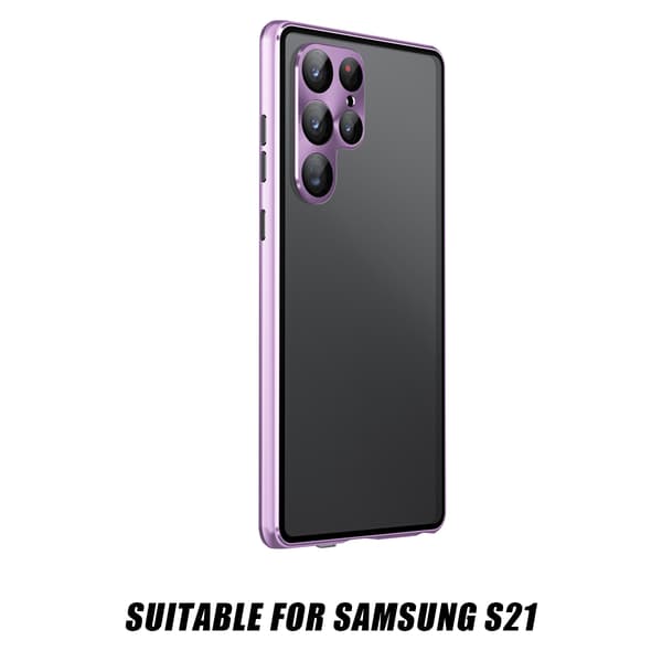 Hemmelig dobbeltfôr for Samsung S21 sølv sølv