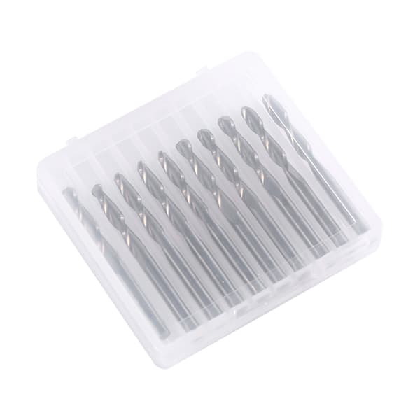10st 1/8'' Dubbelflöjts Fräs Gravyrbitar Flöjtlängd 17mm Volframstål