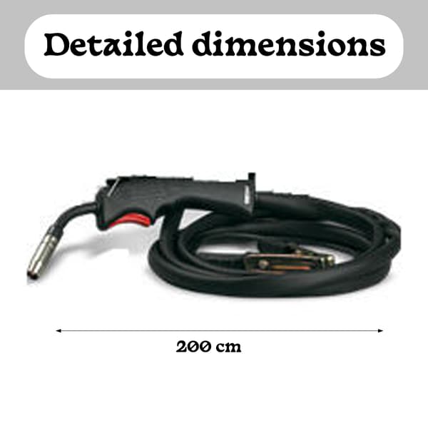 Telwin MIG-MAG Sveisebrenner 742402; TELWIN 742402 Erstatningsbrenner