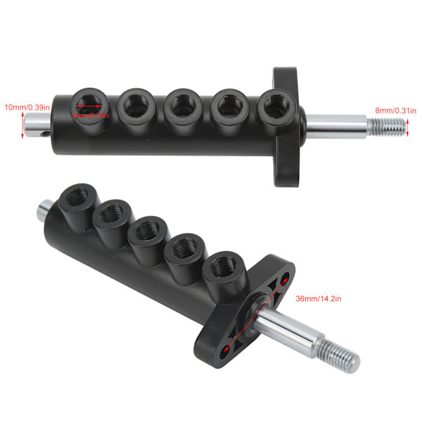 Dækbyttemaskine Fodpedal Pneumatisk Ventil 5-vejs Aluminium Legering 8mm Gevindstålstang Reparationsudstyr