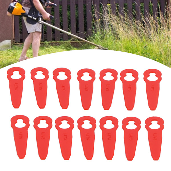100 st GräsTrimmer Plastblad Grenklippning Ersättning Gräsklippare Tillbehör