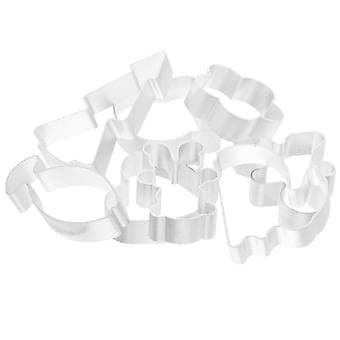 8 stk. Cookie Cutter Rustfrit Stål Gave Cookie Cutters Forme Cookie Bageform