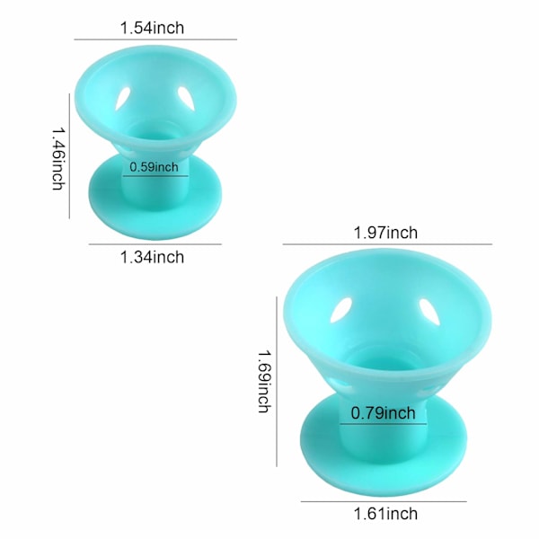 Silikon Hårrullar Set, Ingen Värme Halkfri Design, Mjukt Material För Bekväm Användning, Lätt Att Rengöra Och Bärbar, Perfekt Present Till Kvinnor Och Flickor
