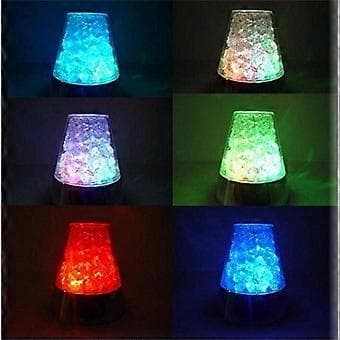 Fiberoptisk Lampe med Farveskiftende LED Lys Glacier Natlampe
