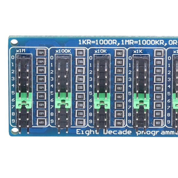 Programmerbar Modstandsplade Skrueklemmeblok 0,1R til 9999999R 8 Sektioner 0,1R Nøjagtighed Elektronisk Komponent