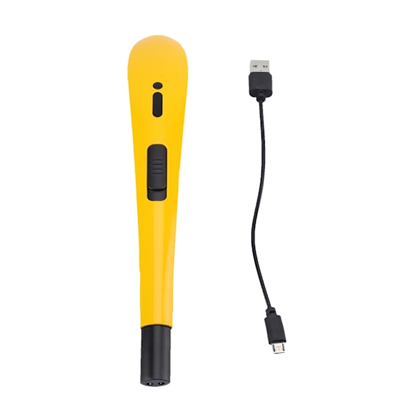 Bærbar BBQ Picnic Lighter USB Genopladelig Vindtæt Flammeløs Elektrisk Buelighter Gul