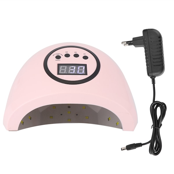 48W UV LED Justerbar Lampe Hærdende Negle Tørre Manicure Neglekunst Lampe 100-240VEU Stik