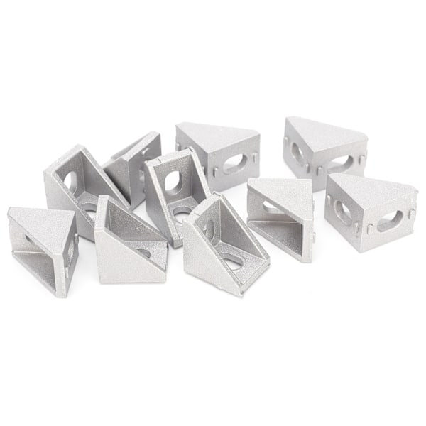 10 st Aluminium Vinkelkontakt 3D-skrivare 2020 Extrusionsprofil EU-standardkod T-typ