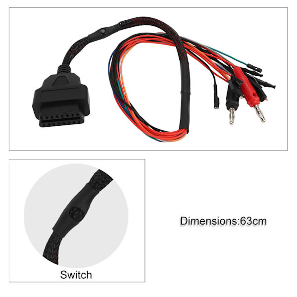 OBD2 Breakout Tricore -kaapeli 12V 16-nastainen Joustava ECU-ohjelmointityöpenkki Pinout-kaapeli Sopii MPPS-sarjaan