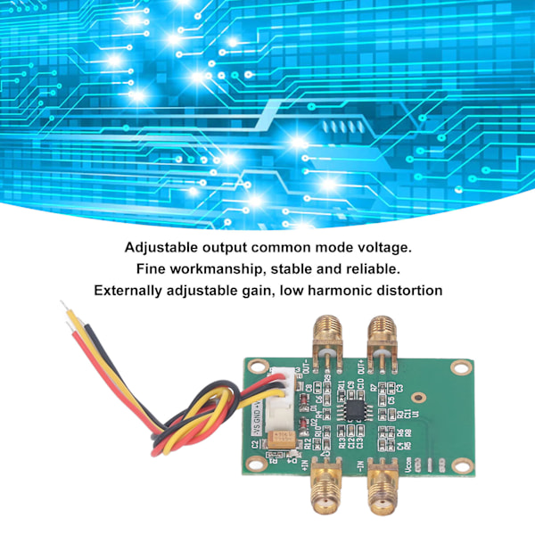 AD8138 RF Logaritmisk Detektor Stabil Justerbar Lav Forvrengning Høy Båndbredde RF Log Detektor ADC Drive