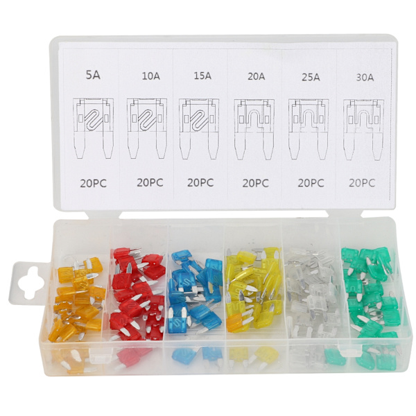 Mini Automatsäkringstrådssats 5A 10A 15A 20A 25A 30A Bilinredning