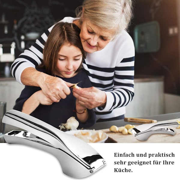 Multifunktionell Vitlökspress, Aluminiumlegeringskonstruktion med Ergonomisk Design, Enkel Pressning och Snabb Rengöring, Perfekt För Snabb Matlagning