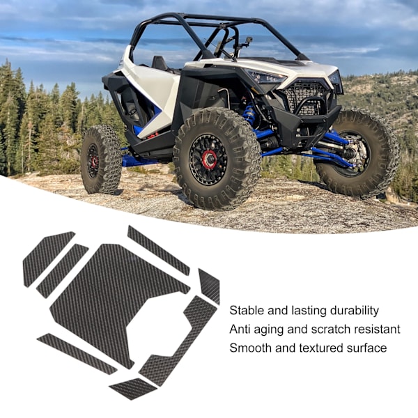 Senterkonsoll Oppbevaringsboks Deksel Trim Karbonfiber Materiale Erstatning for Polaris RZR PRO XP 2021+