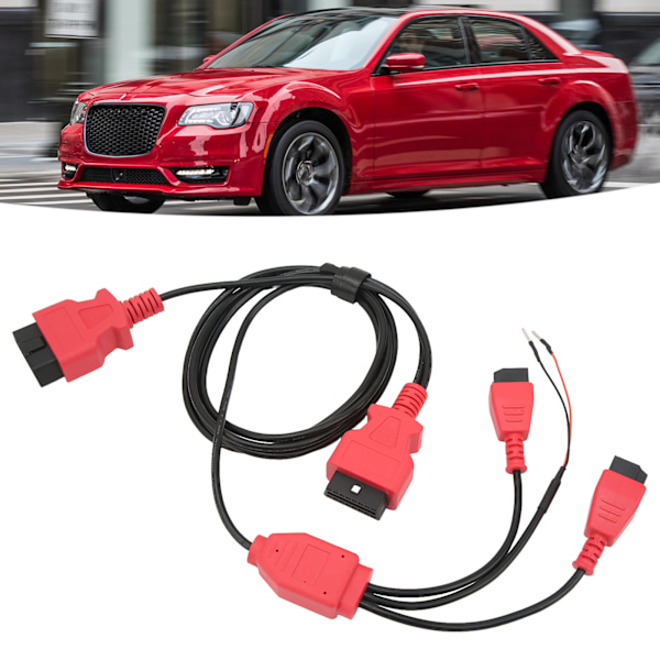 12-stifts 8-stifts Diagnostisk Kabel Stabil Överföring OBD2 Diagnostisk Kabelkontakt för FCA Alla Fordon