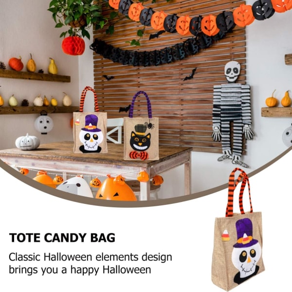 2 stk/sett Halloween godteriposer Lingaveposer Halloween Tote