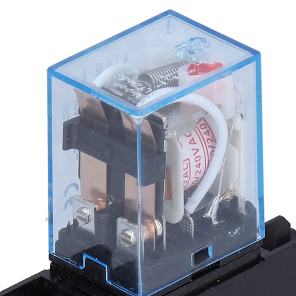 LY2NJ 8-pins elektromagnetiske strømsreléer med sokkelbaseindikatorlys for motorer Industrielle reléer 10AAC220V