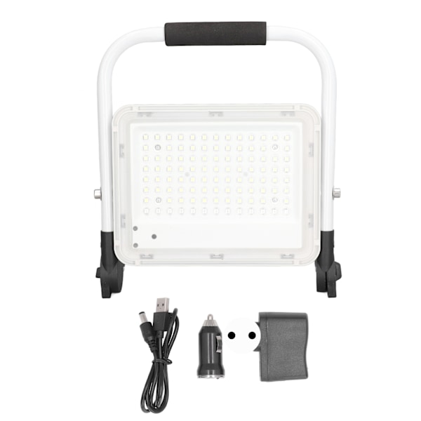 LED-Overlysbillede 100W 9000LM 120 Grader Foldbar Bærbar Genopladelig IP65 LED Arbejdslys AC100‑240V EU-Stik