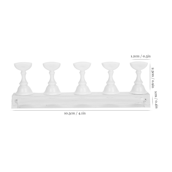 Magnetisk Nageltips-Stativ för Övning, Falska Naglar, Polish, Gel, Displayhållare, Bas, Manikyrverktyg
