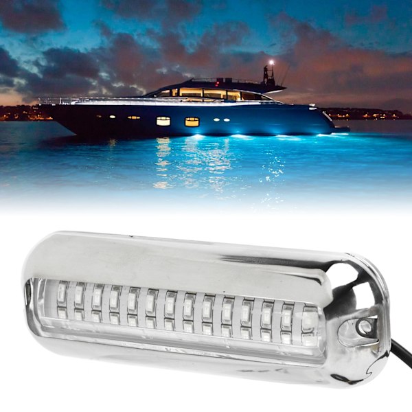 2 kpl 42LED Veneen Perävalo 10‑36V IP68 Vedenkestävä 1500LM Erittäin Kirkas Meriperävalo Sininen Valo