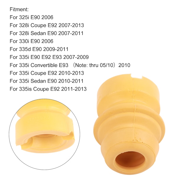Iskunvaimennin Kumiosa 31336771352 / 31336767320 Auton Tarvikkeet 328i Coupe E92 2007‑2013
