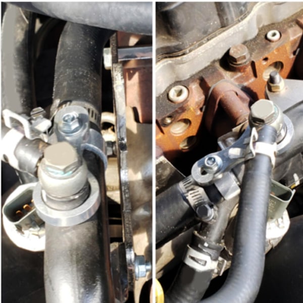 Kjølemiddel Bypass Slange Barb Adaptersett Erstatning for Dodge Ram Cummins 2009 - 2019