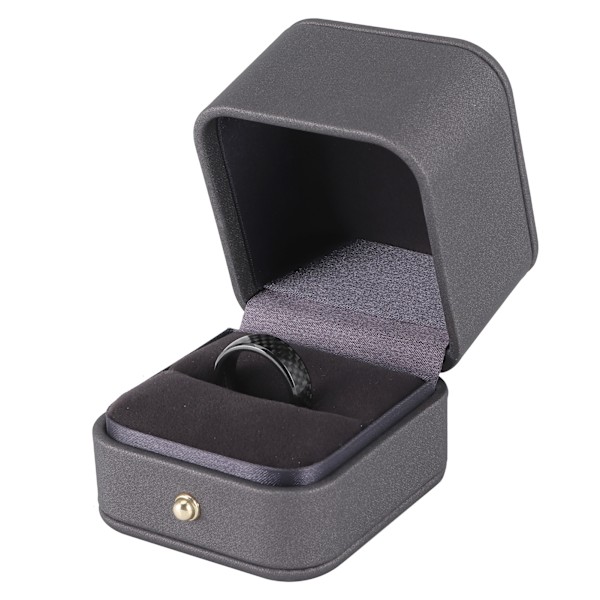 Kolfiber Smart Fingernyckelring med Box Passar för Tesla Model 3/X/S/Y