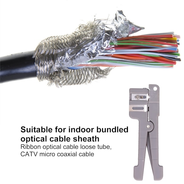 Kabelavskärare Horisontell Fiberoptisk Mini Manuell Avskärningsverktyg för 0‑3,2 mm Koaxialkabel