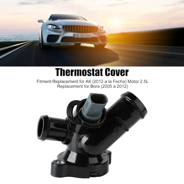 Termostatkåpa 07K121133E Kylvätskeslangfläns Biltillbehör för A6 Motor 2.5L Bora