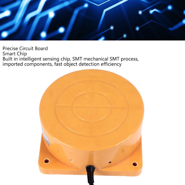 Induktiv Givare PNP DC 3 Trådar Normalt Stängd 60mm Detekteringsavstånd Induktiv Givare för Metall