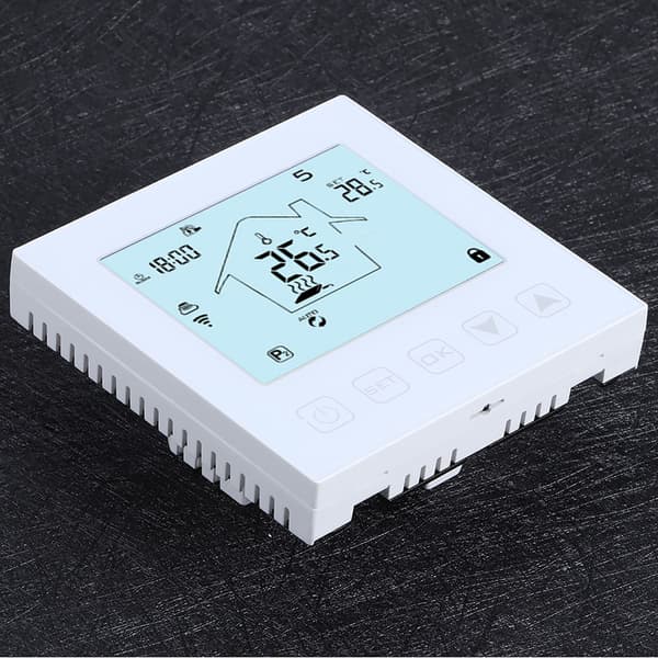 Smart Temperaturkontroll för Hemvärmesystem, Smart Tuya WiFi Termostat Digital Programmerbar LCD-Display Golvvärme Temperatur