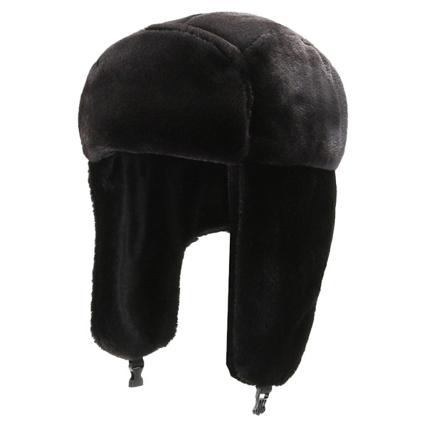Aikuisten talvimukavuus muhkea venäläinen hattu tuulenpitävä täysi hattu korva