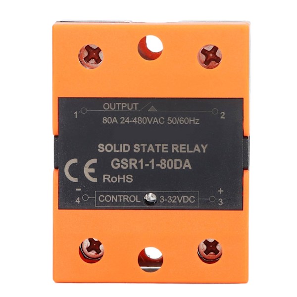 Solid State Relay SSR Indgang DC 3‑32V til Udgang AC 24‑480V til Hjemmet