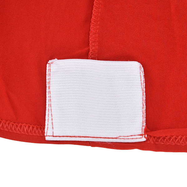 Stretch Spandex Bordduk God Elasticitet Tvättad Återanvändbar Röd Stretchbar Duk med 4 Fickor för Bröllop Fest 8FT(244x76x76cm)