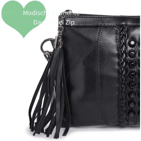 Shoulder bag handbag for women tassel rivets clutch evening bag