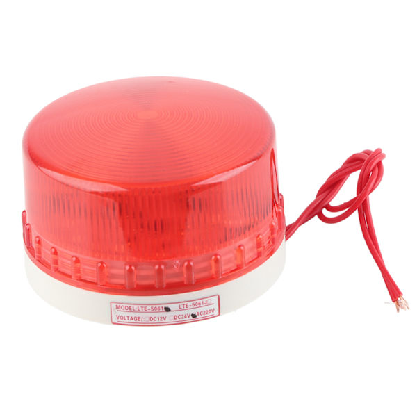 LTE‑5061 Mini LED-varningsljus Strobe Fast Spiral Signal Blinkande Enhet AC220V