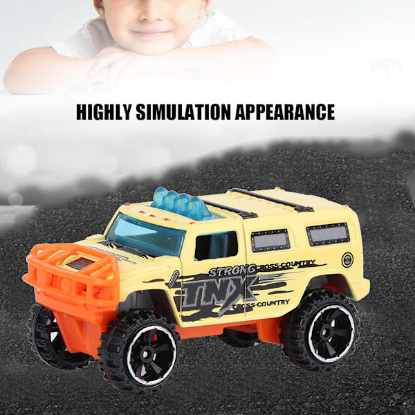 6 st 1:64 Engineering Bilmodell Legering Simuleringsfordon Bilmodell Barnleksak D-Stil