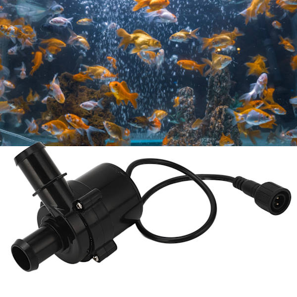 DC Borstlös Elektrisk Pump Ultraljudsstyrd Nedsänkbar Vattenpump 8 Meter Höjd 31L/min 32W 2.7A DC12V