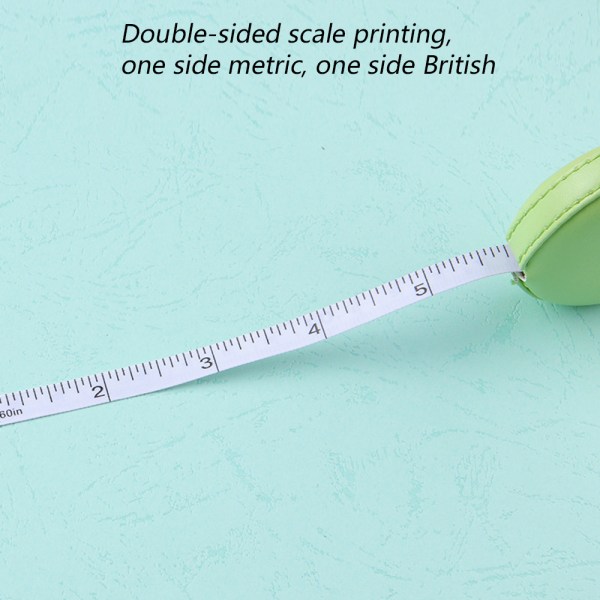 2 Pack Soft Double Scale sisäänvedettävä mittanauha vartalolle