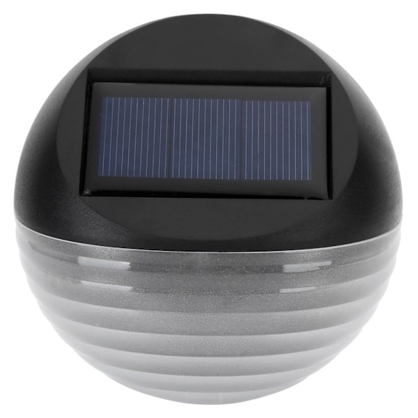 Solcellsvägglampa Halvcirkelformad Smart Sensor Utomhus Vattentät Dekorativ Landskapsbelysning Vitt Ljus