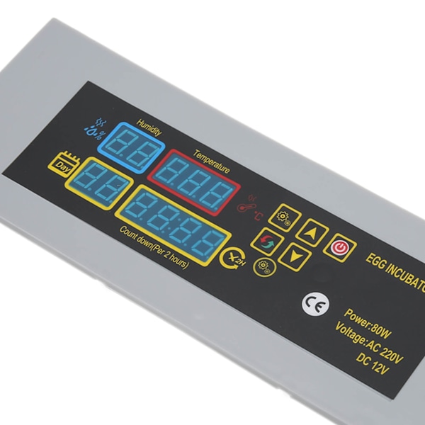 HTMC‑7 DIY Mini Inkubator Temperaturstyring og Automatisk Æg Vend Digital Fjerkræ Inkubator 220V AU Stik