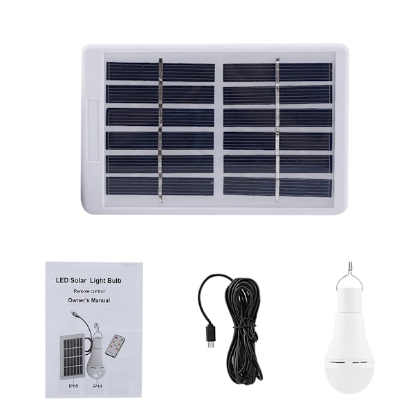 Bärbara Solar LED Uppladdningsbara Dimbar Solar Glödlampor Inomhus Utomhus Nödsolljus