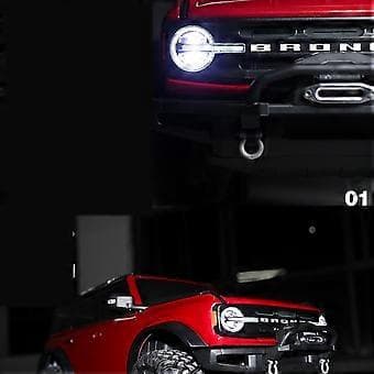 LED Lys System Front & Bak Lampegruppe for Traxxas TRX4 2021 Bronco 1/10 RC Crawler Bil Blinklys