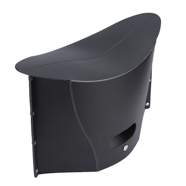 Bærbar sammenleggbar plast oppbevaringsstol Folding Slacker Chair Folding Stool (Svart)