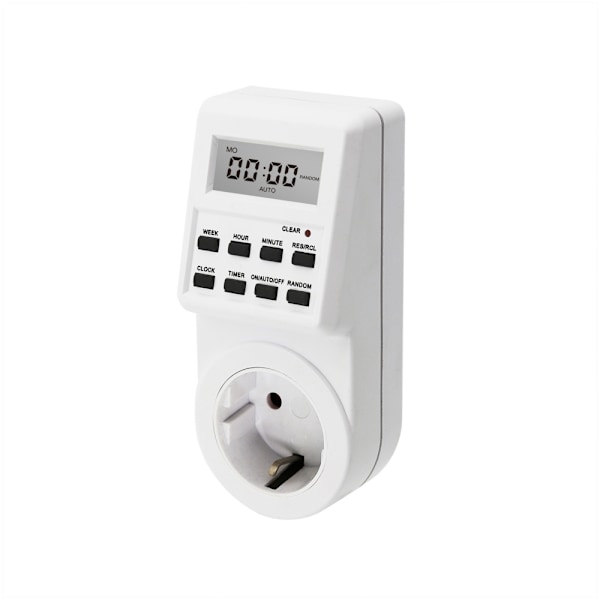Programmerbar Timer Switch med Avancerad Teknik och Högkvalitativ Design, EU-kontakt Timer Säkerställer Säker och Effektiv Energihantering