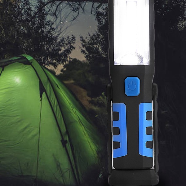 Bärbar 3W LED USB-laddningsbar arbetslampa för bil med stark magnet (Blå)