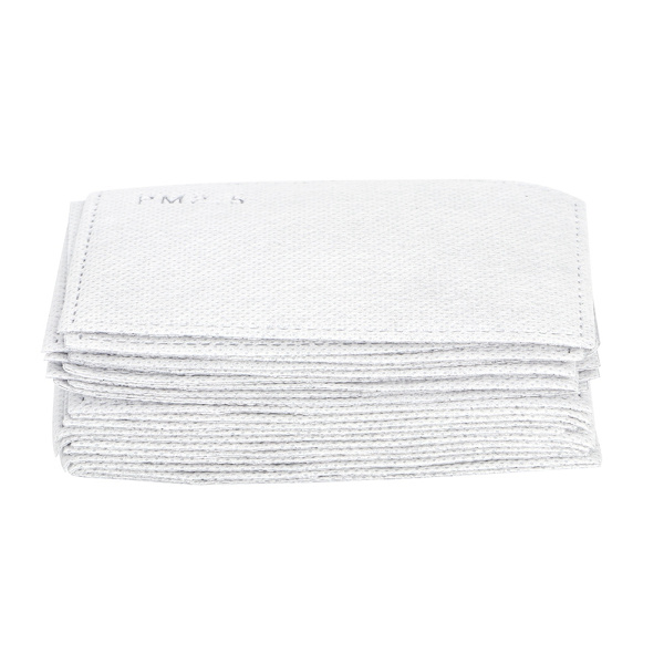 20 stk. 5-lags Aktivt Kulfilter PM2.5 Filter Engangs Mundbindsfilterpude