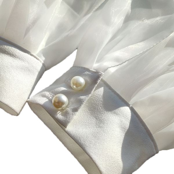 Manschetter Set Kostymtillbehör, manschetter Handledsmanschett falska ärmar manschetter white