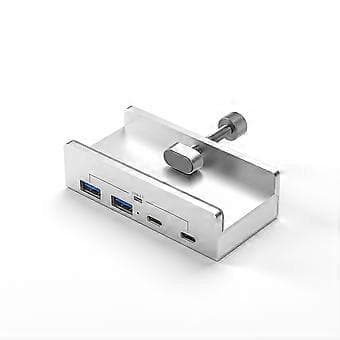 4 Porte USB 3.1 HUB med Strømforsyning Splitter Adapter Clip Multi Splitter 10gbps Dataoverførsel til Laptop
